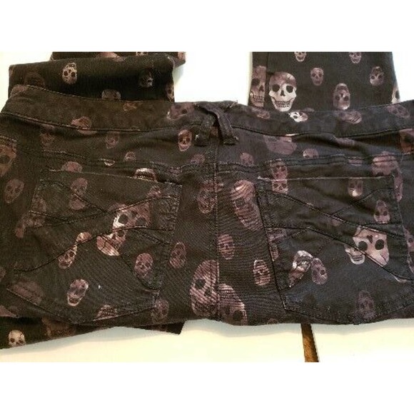 Royal Bones Jeans Purple Skulls Size 19 - Picture 5 of 6